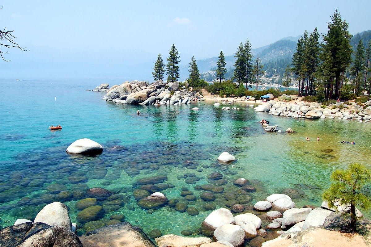 Crystal clear waters of Lake Tahoe