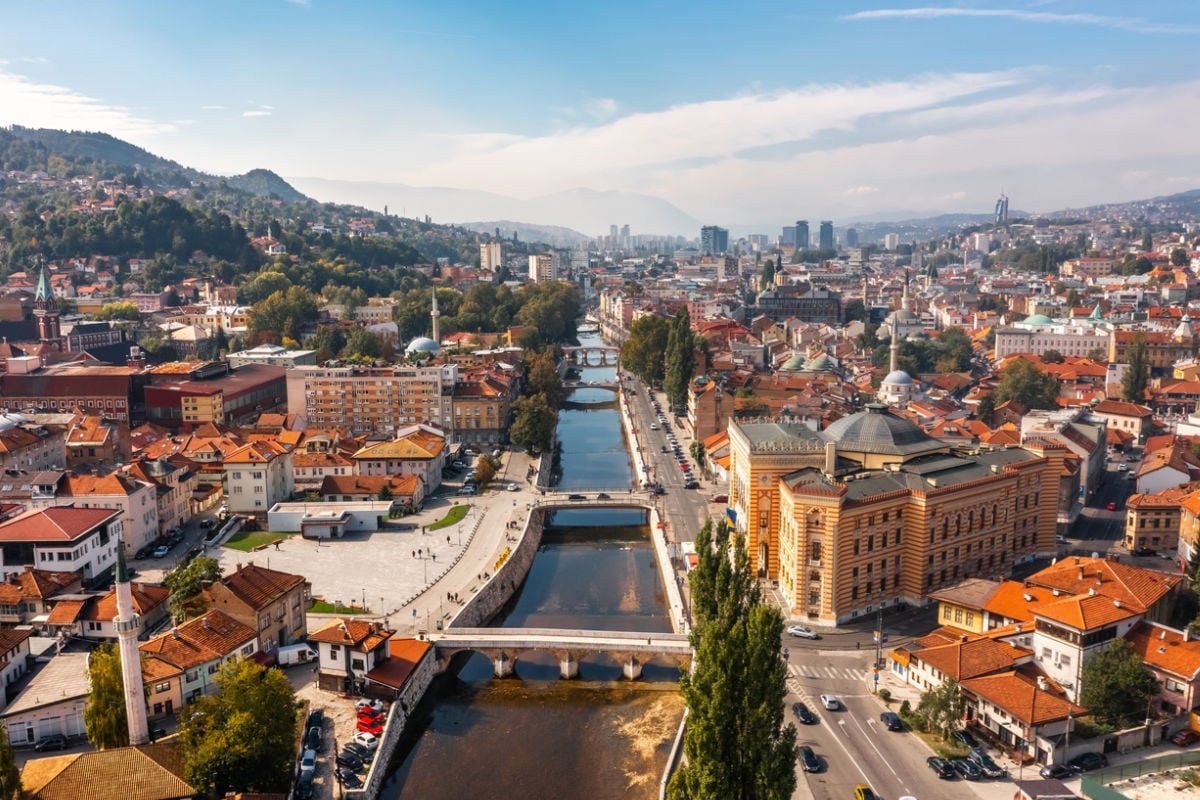 Panoramic views of Sarajevo